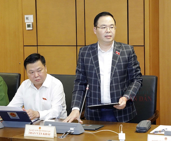 Đại biểu Quốc hội Trần Văn Khải (Đoàn Hà Nam). Ảnh: HL. 