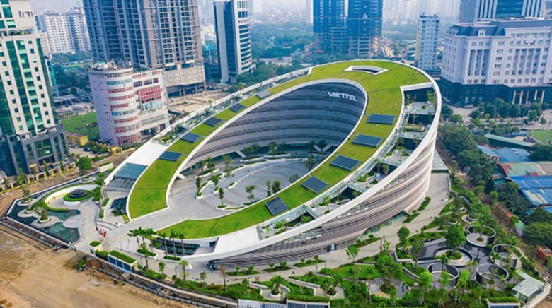  Tòa nhà xanh Tập đoàn Viettel tại Hà Nội.