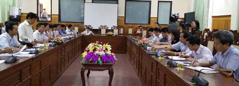 Đoàn công tác liên ngành làm việc với UBND tỉnh Thừa Thiên Huế ngày 14/10/2016 tại Huế
