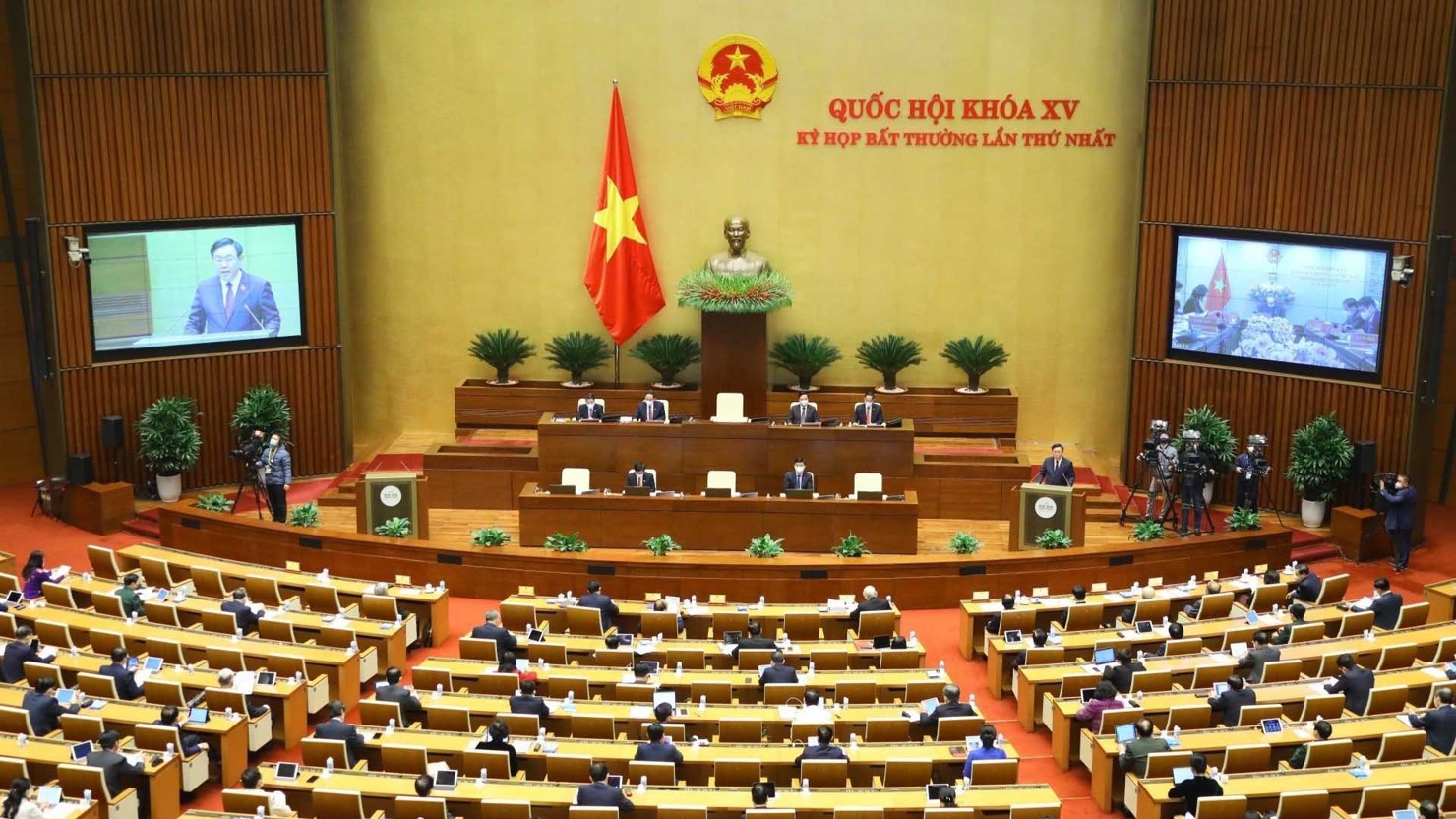 Toàn cảnh Phiên khai mạc Kỳ họp bất thường lần thứ Nhất, Quốc hội khóa XV