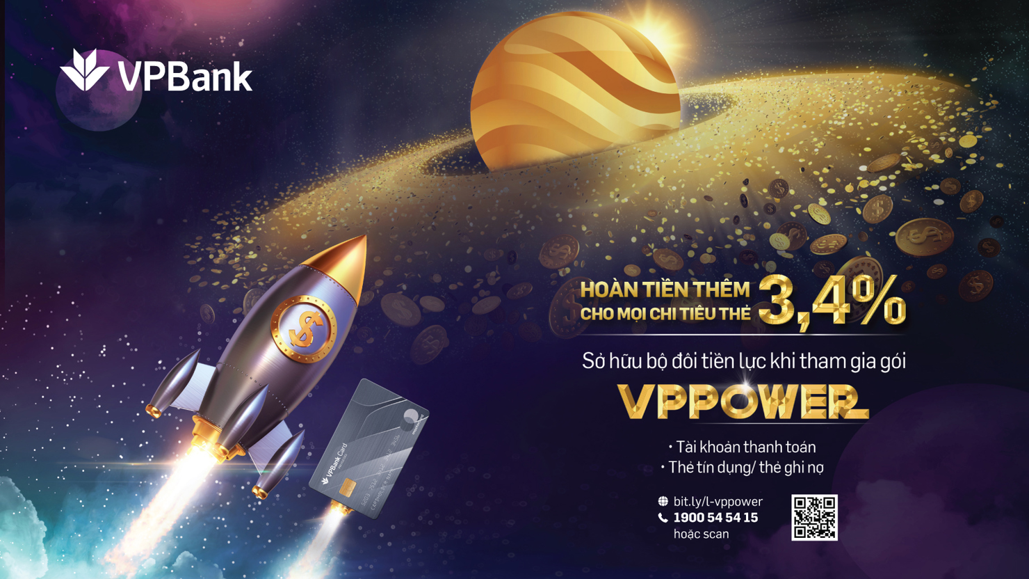 Với gói sản phẩm VPPower, VPBank mong muốn mang tới cho khách hàng những trải nghiệm dịch vụ ngân hàng hữu ích và tiện dụng.