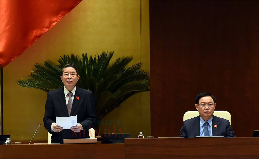 Phó Chủ tịch Quốc hội Nguyễn Đức Hải điều hành phiên họp.