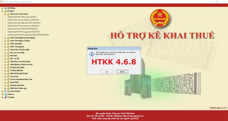 Từ ngày 16/02/2022, khi lập hồ sơ khai thuế, tổ chức, cá nhân nộp thuế sẽ sử dụng các chức năng kê khai tại ứng dụng hỗ trợ kê khai 4.6.8.