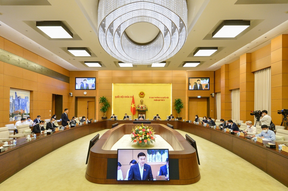 Tiếp tục Phiên họp thứ 9, Ủy ban Thường vụ Quốc hội cho ý kiến về việc giải trình, tiếp thu, chỉnh lý dự án Luật Kinh doanh bảo hiểm (sửa đổi)
