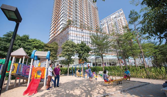 Vị trí của các chung cư tầm trung không nằm ở các quận trung tâm, mà thường nằm ở tuyến 2, tính từ quận trung tâm ra. Nguồn: Internet