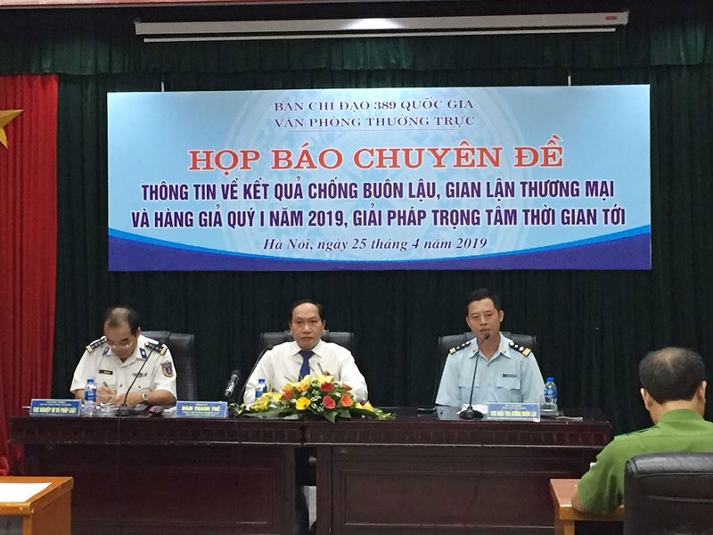 Họp báo chuyên đề thông tin về kết quả chống buôn lậu, gian lận thương mại và hàng giả quý I/2019