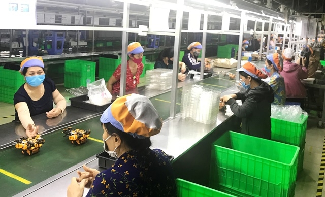 Công ty GFT (Hồng Công, Trung Quốc) là doanh ghiệp sản xuất đồ chơi ở huyện Tứ Kỳ, chịu ảnh hưởng nhiều từ dịch Covid-19