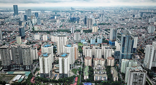 Một góc Hà Nội nhìn từ trên cao. Nguồn: Vnexpress.net