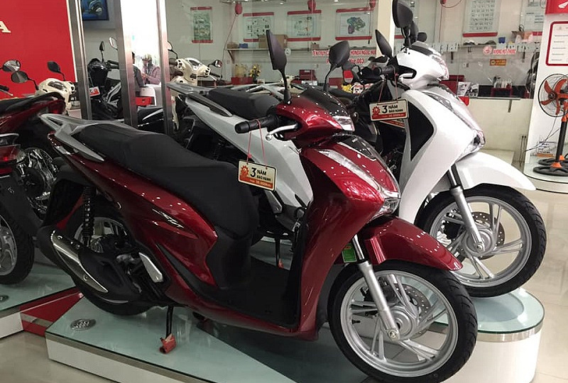 Nhiều mẫu xe tay ga của Honda Việt Nam đang khan hàng do ảnh hưởng của chuỗi cung ứng