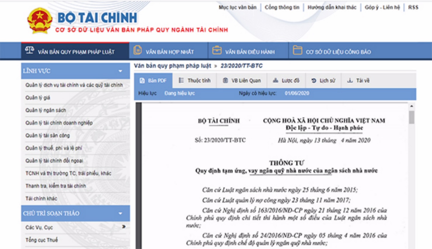 Ngân sách trung ương được tạm ứng NQNN để xử lý thiếu hụt tạm thời quỹ ngân sách trung ương