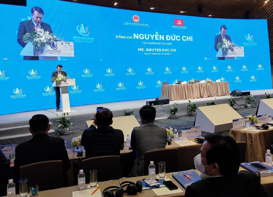 Thứ trưởng Bộ Tài chính Nguyễn Đức Chi Phát biểu tại Diễn đàn Kinh tế Việt Nam lần thứ tư với phần chuyên đề "Phát triển thị trường vốn và thị trường bất động sản"