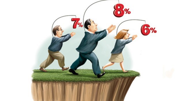 Lãi suất huy động tại nhiều ngân hàng đang được đẩy lên cao. Nguồn: Internet.