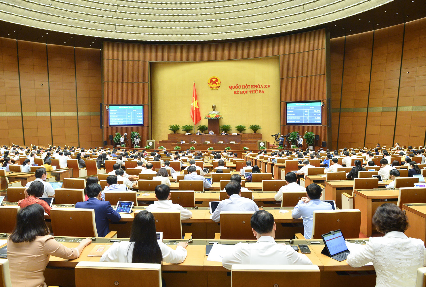 Phiên họp của Quốc hội chiều ngày 13/6.