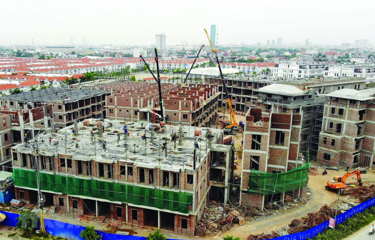 Khu nhà ở giá rẻ Pruksa do Công ty Cổ phần Đầu tư Dịch vụ tài chính Hoàng Huy đầu tư xây dựng tại xã An Đồng, huyện An Dương, Hải Phòng. Nguồn: diendandoanhnghiep.vn