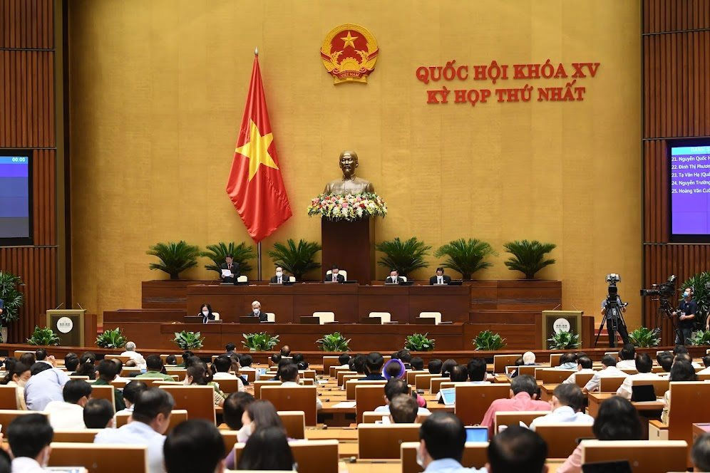 Phiên họp Quốc hội chiều ngày 27/7.