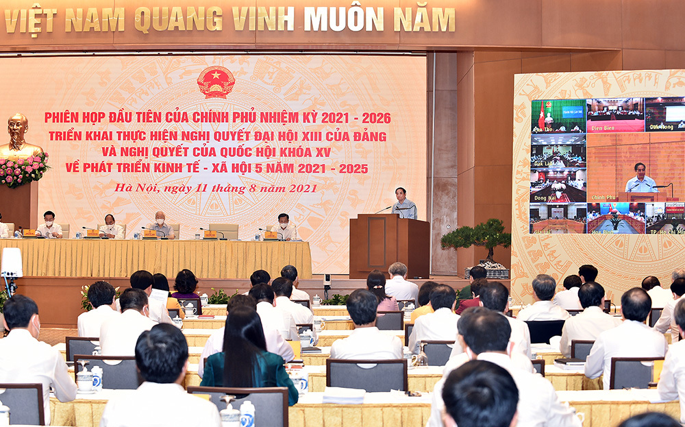 Thủ tướng Chính phủ Phạm Minh Chính phát biểu khai mạc Phiên họp.