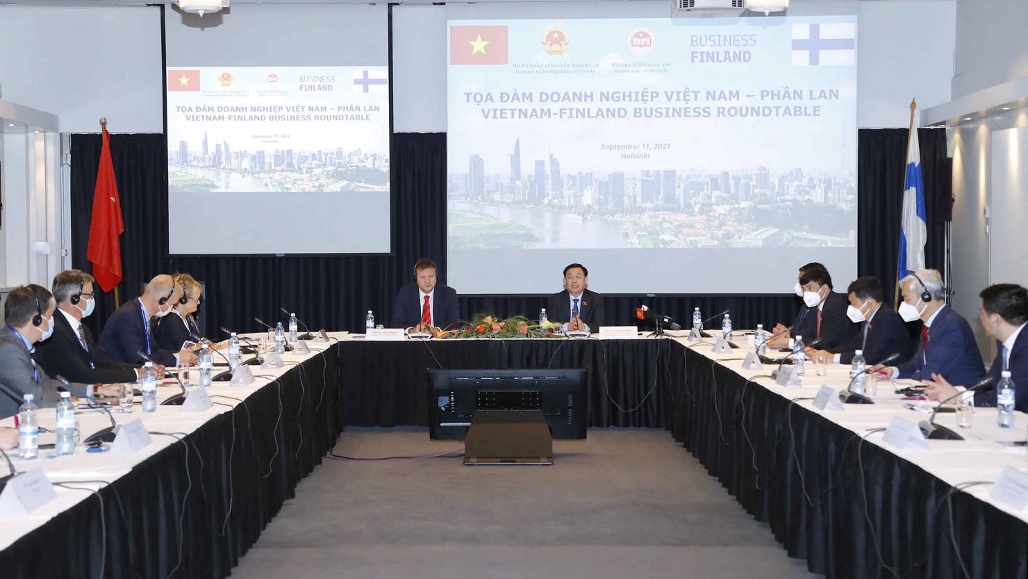 Các đại biểu tham dự Tọa đàm Doanh nghiệp Việt Nam - Phần Lan. Nguồn: chinhphu.vn