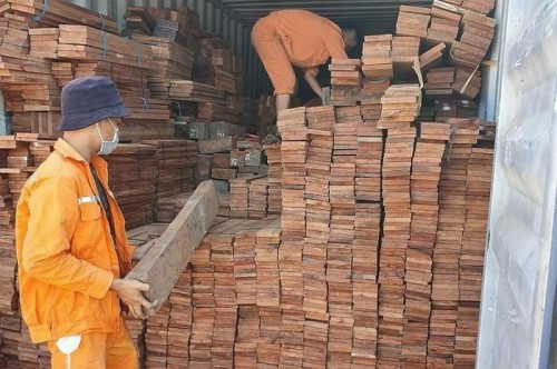 Cục Hải quan Hải Phòng đang xử lý vụ việc Công ty TNHH Một thành viên Anh Pháp Việt nhập khẩu một lượng lớn gỗ quý trái quy định.