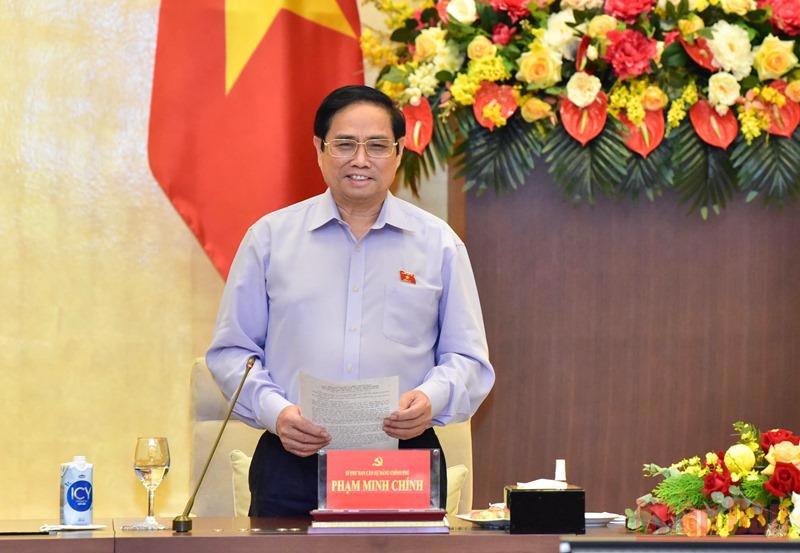 Thủ tướng Phạm Minh Chính phát biểu tại hội nghị.