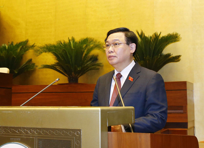 Chủ tịch Quốc hội Vương Đình Huệ phát biểu khai mạc Kỳ họp thứ 2, Quốc hội Khóa XV.