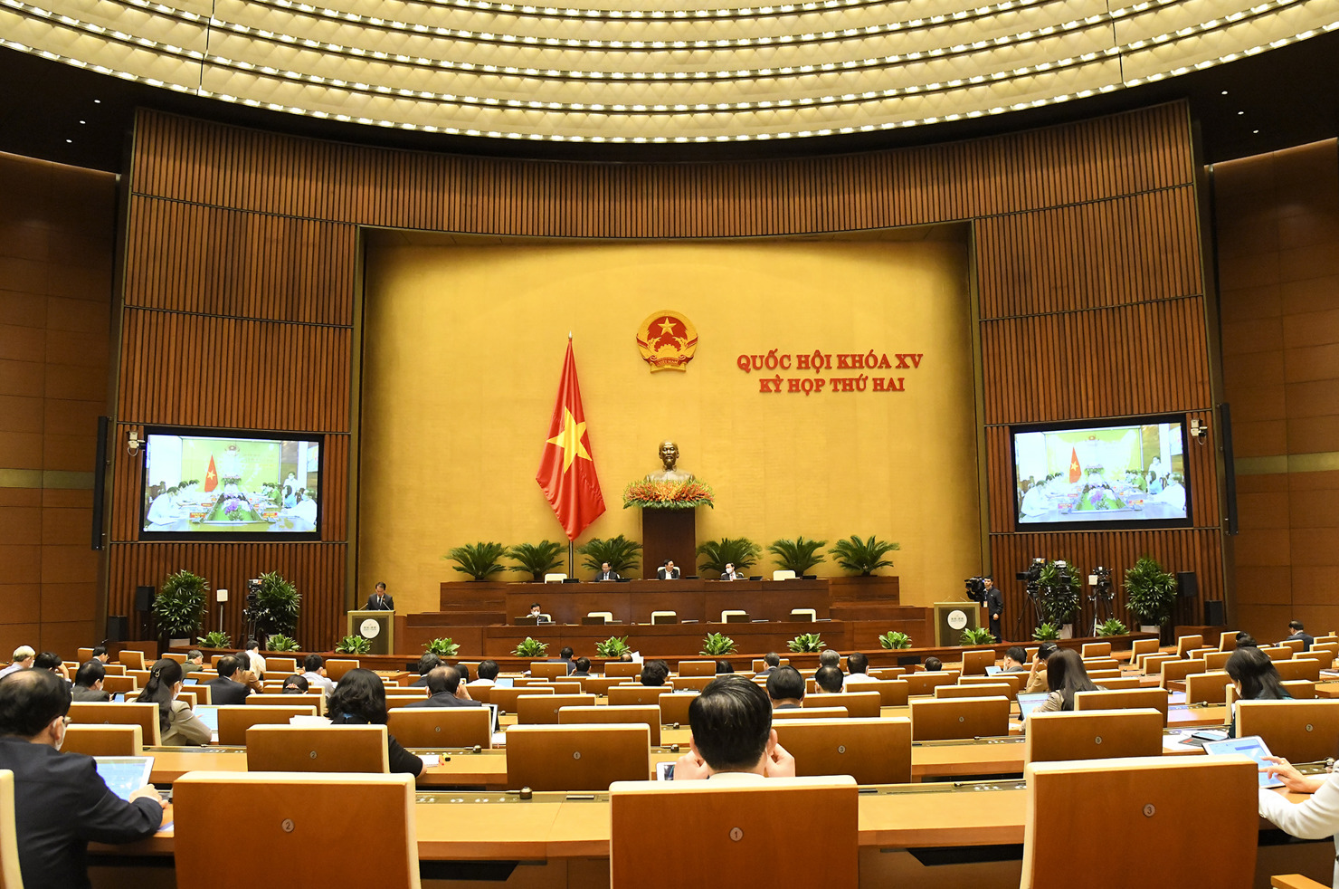 Ngày làm việc thứ 3, Kỳ họp thứ 2, Quốc hội khóa XV. Nguồn: quochoi.vn