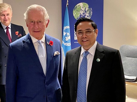 Thủ tướng Phạm Minh Ch&iacute;nh v&agrave; Th&aacute;i tử Vương quốc Anh Charles