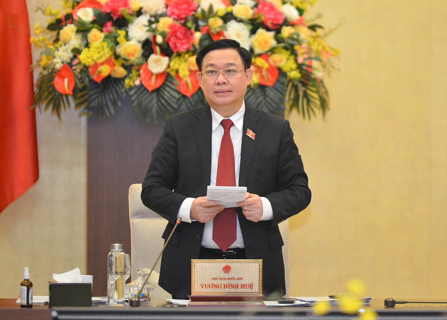 Chủ tịch Quốc hội Vương Đình Huệ.