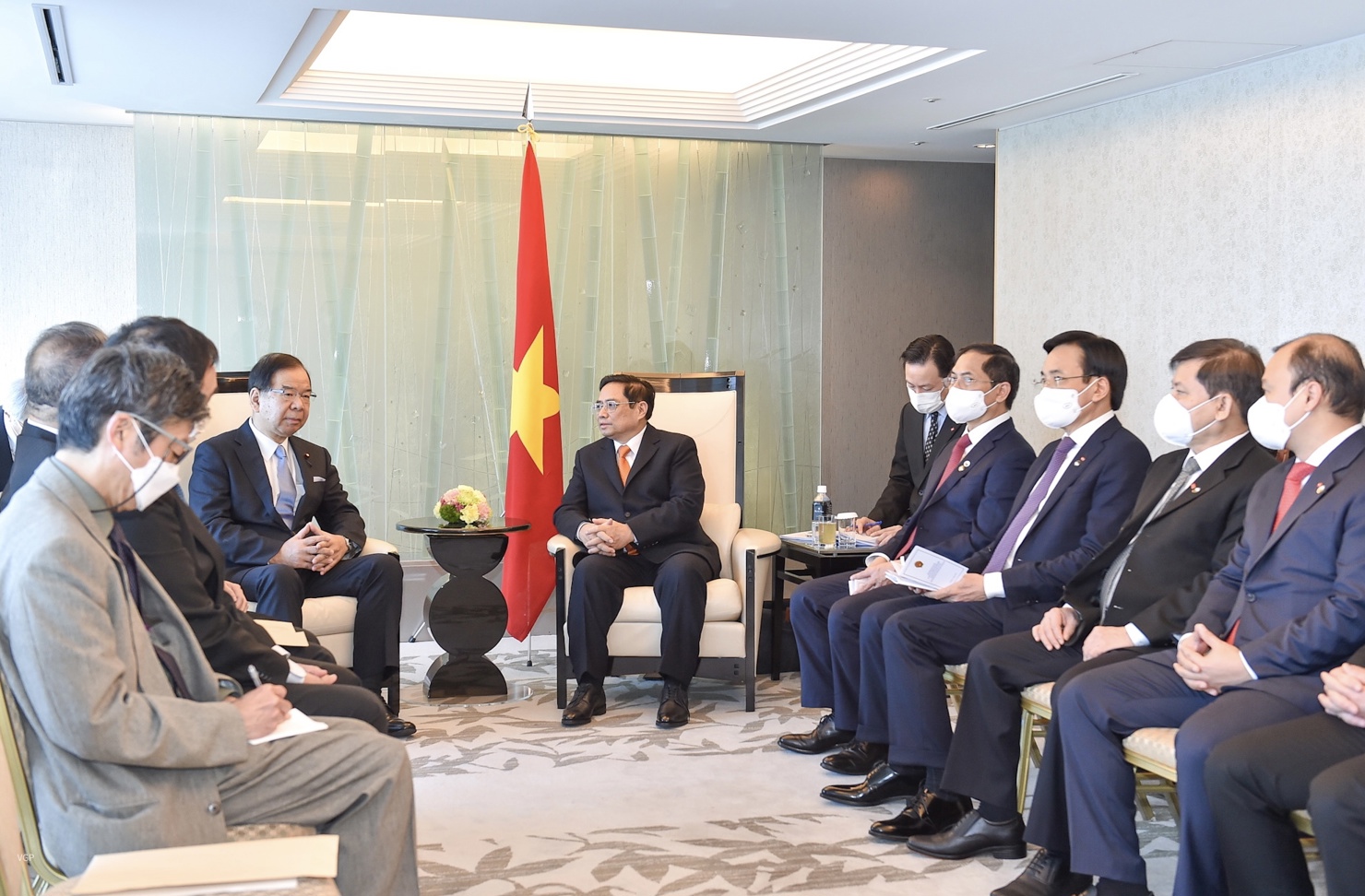 Thủ tướng Chính phủ Phạm Minh Chính bày tỏ hài lòng quan hệ Đối tác chiến lược sâu rộng Việt Nam - Nhật Bản đang phát triển tốt đẹp, thực chất trên nhiều lĩnh vực với sự tin cậy chính trị cao. Nguồn: chinhphu.vn