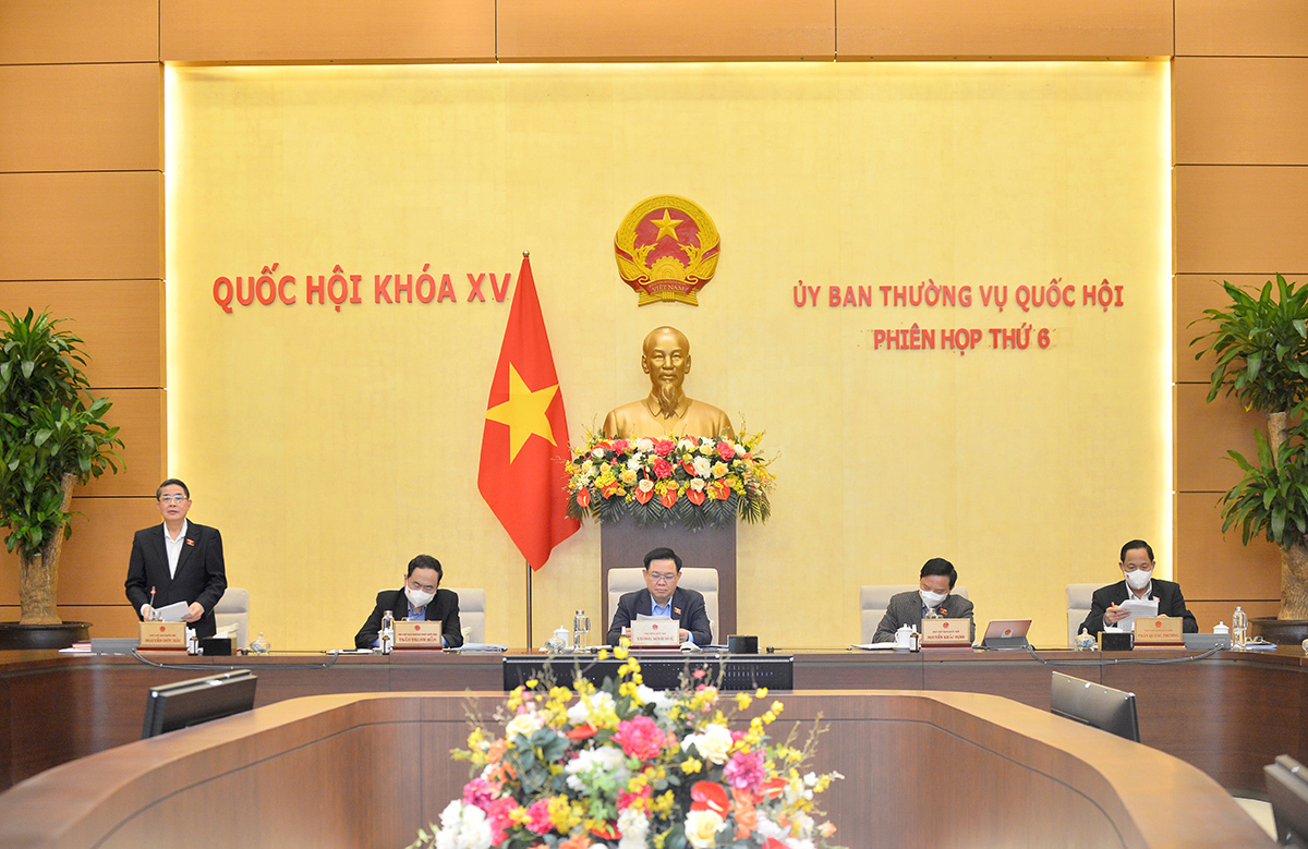 Ủy ban Thường vụ Quốc hội cho ý kiến về Đề án xây dựng cơ chế, chính sách tài khóa, tiền tệ để hỗ trợ triển khai Chương trình phục hồi và phát triển kinh tế - xã hội