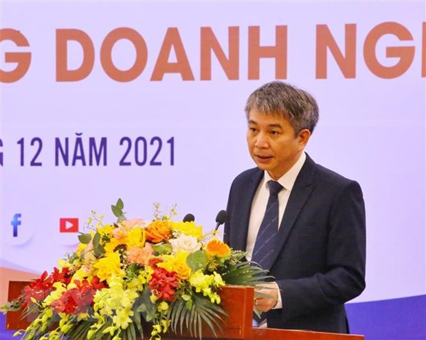 Phó Tổng cục trưởng Tổng cục Hải quan Mai Xuân Thành phát biểu tại Diễn đàn.