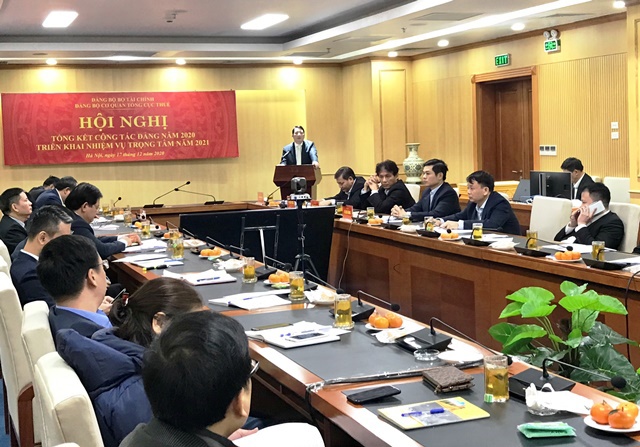 Hội nghị tổng kết công tác Đảng năm 2020 và triển khai nhiệm vụ, giải pháp trọng tâm năm 2021 của Tổng cục Thuế.