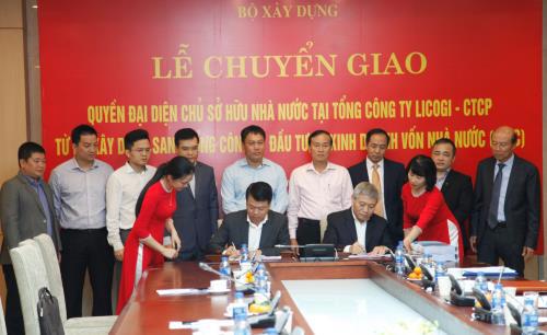 Lễ chuyển giao vốn điều lệ nhà nước tại Licogi sang SCIC. Nguồn: Internet