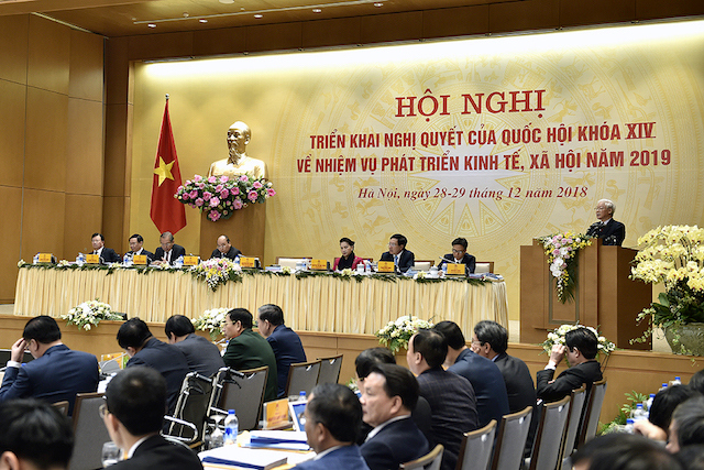 Hôi nghị trực tuyến Chính phủ với các địa phương. Nguồn: Internet