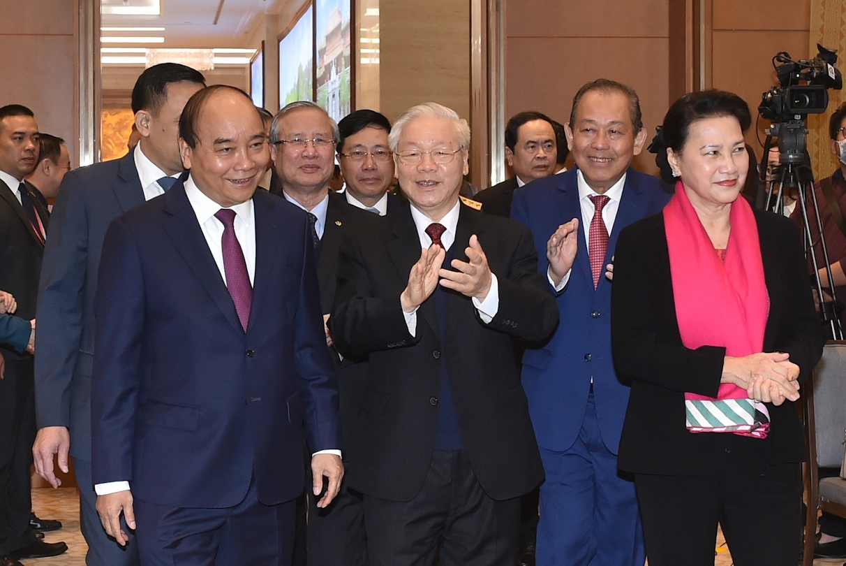 Lãnh đạo Đảng, Nhà nước tham dự Hội nghị Chính phủ với các địa phương. Nguồn: baochinhphu.vn
