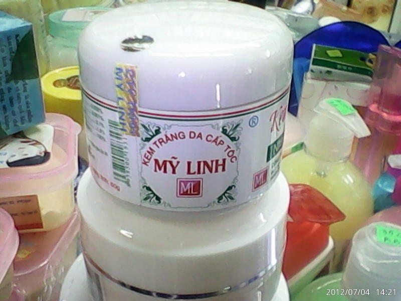 Kem trắng da Mỹ Linh bị đình chỉ lưu hành và thu hồi.