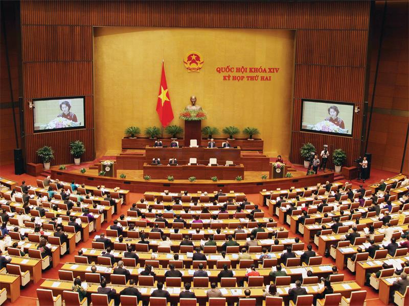 Phiên khai mạc Kỳ họp thứ hai, Quốc hội khóa XIV tập trung đánh giá tình hình kinh tế - xã hội năm 2016 và nhiệm vụ năm 2017.