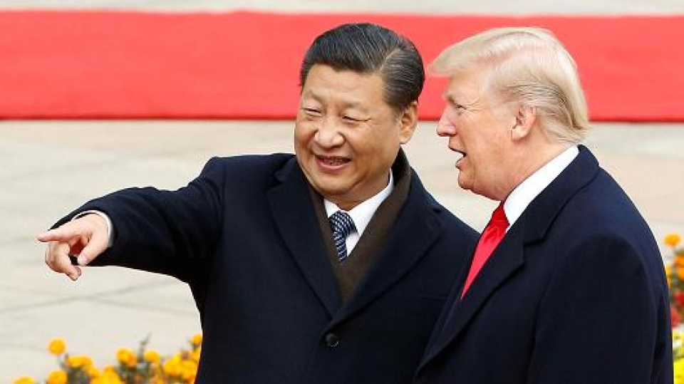 Chủ tịch Trung Quốc Tập Cận Bình và Tổng thống Mỹ Donald Trump. (Nguồn: Reuters)