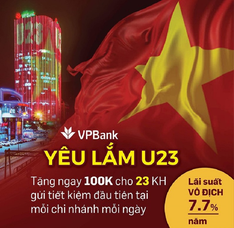 VPBANK triển khai chương trình ưu đãi “TỰ HÀO VIỆT NAM” trong 3 ngày 29,30,31/1/2018.