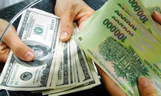 Giá USD thời gian qua liên tục tăng. Nguồn: Internet