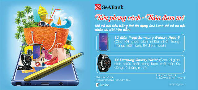 Ưu đãi mua sắm đặc biệt “Tiêu phong cách - Thỏa đam mê” cùng SeABank.