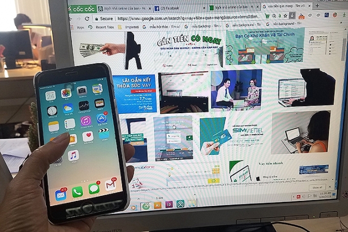 Vay tiền trực tuyến tiềm ẩn nhiều rủi ro. Nguồn: Internet