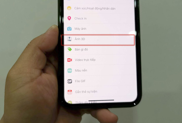 Facebook vừa mới áp dụng tính năng chụp ảnh 3D đối với người dùng iPhone tại Việt Nam. Nguồn: Internet