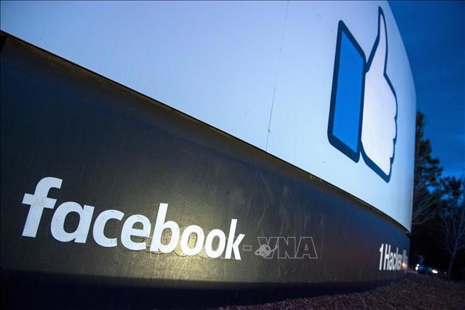 Biểu tượng của mạng xã hội Facebook.. Nguồn: Ảnh: AFP/TTXVN