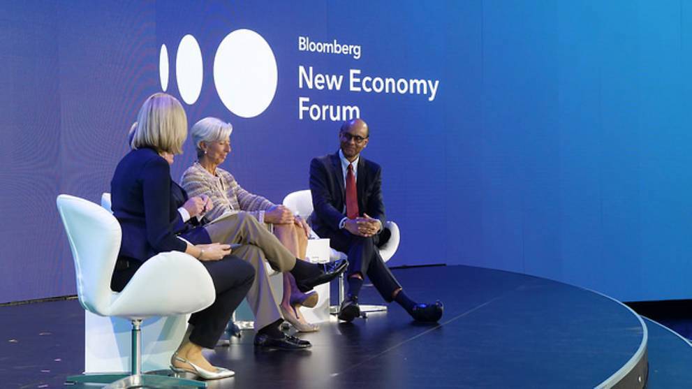 Diễn đàn Kinh tế Mới do Bloomberg Media Group. Nguồn: Channel News Asia.