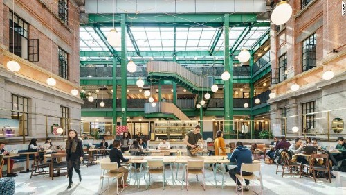 Một không gian văn phòng chia sẻ của WeWork tại Thượng Hải, Trung Quốc. Nguồn: CNN