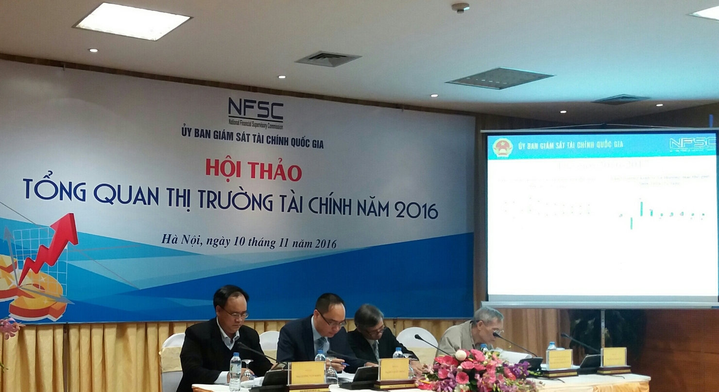 Hội thảo "Tổng quan thị trường tài chính 2016" do Ủy ban Giám sát tài chính Quốc gia tổ chức