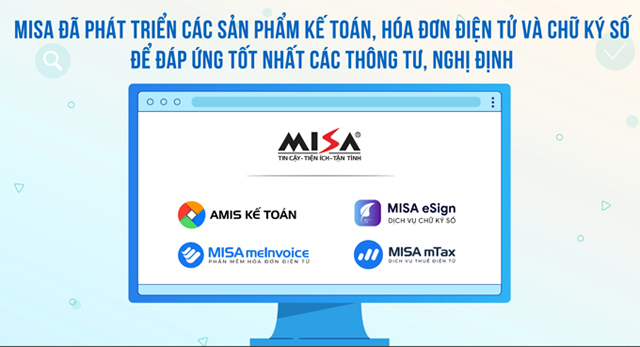 AMIS Kế toán do MISA phát triển tích hợp các giải pháp phần mềm và các hệ sinh thái khác đáp ứng tốt nhất các thông tư, nghị định hướng dẫn
