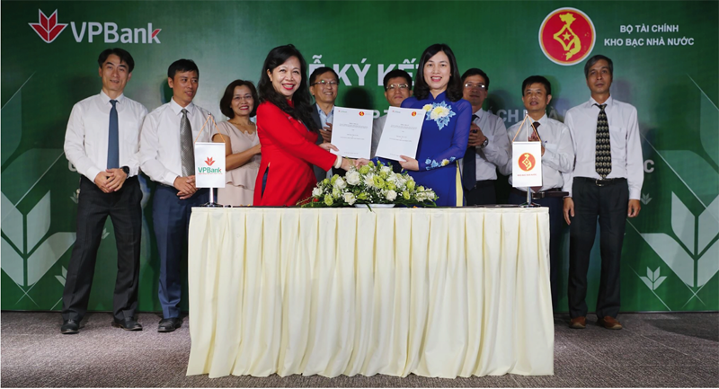 Đại diện KBNN và Ngân hàng VPBank ký hợp tác song phương về phối hợp thu NSNN và ủy nhiệm thu ngân sách