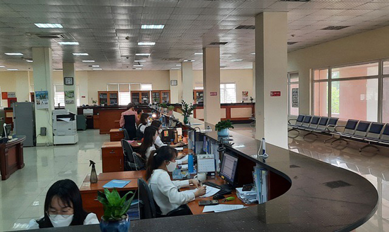 KBNN Cao Bằng thực hiện nhiệm vụ giao dịch qua dịch vụ công trực tuyến. Nguồn: KBNN Cao Bằng.