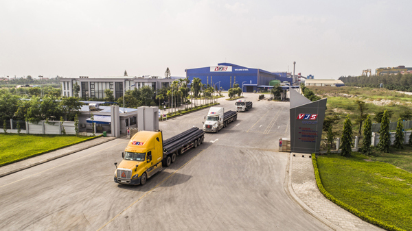 Thép công nghệ cao VJS có chất lượng và dịch vụ vượt trội, đáp ứng mọi nhu cầu của thị trường. Ảnh: VJS